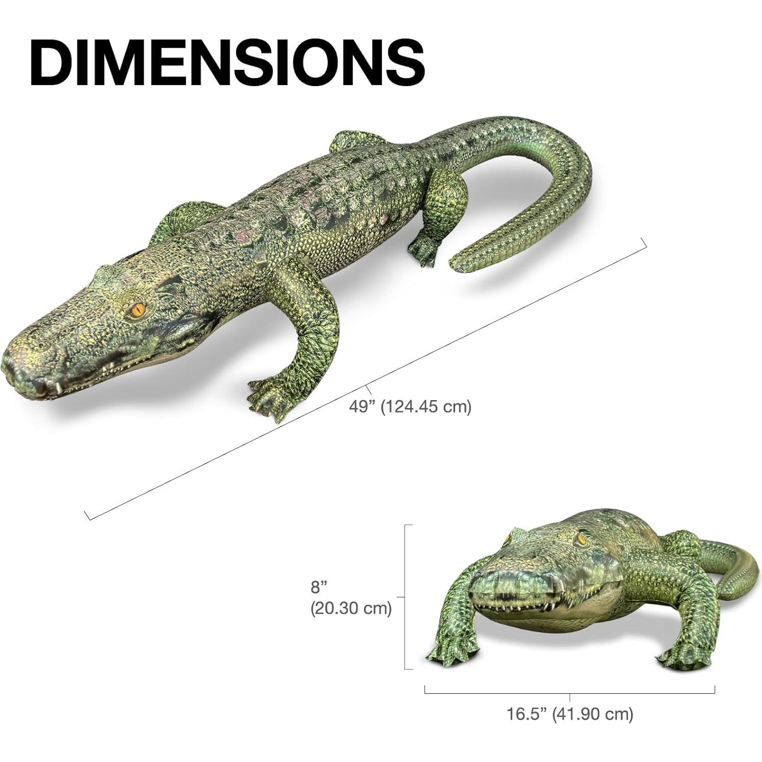 Cocodrilo Inflable Jet Creations 124 cm Verde Realista