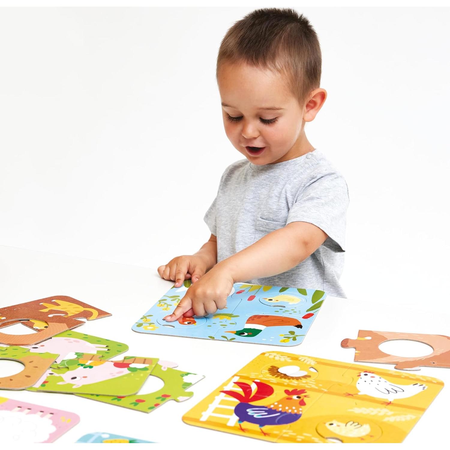 Rompecabezas Coincide Animales de Granja Banana Panda