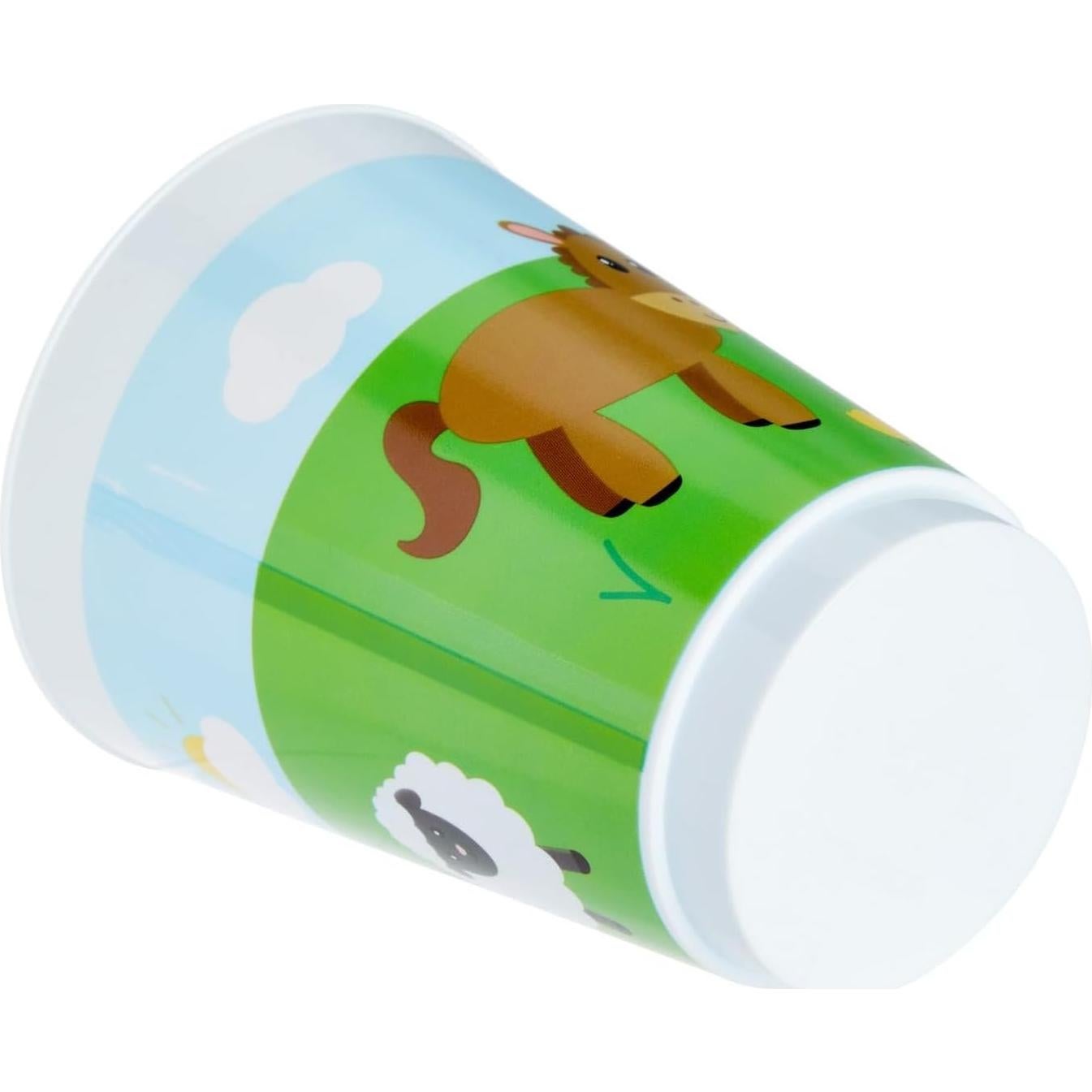 Pack 16 Vasos Plástico Animales Granja Blue Panda 473 ml