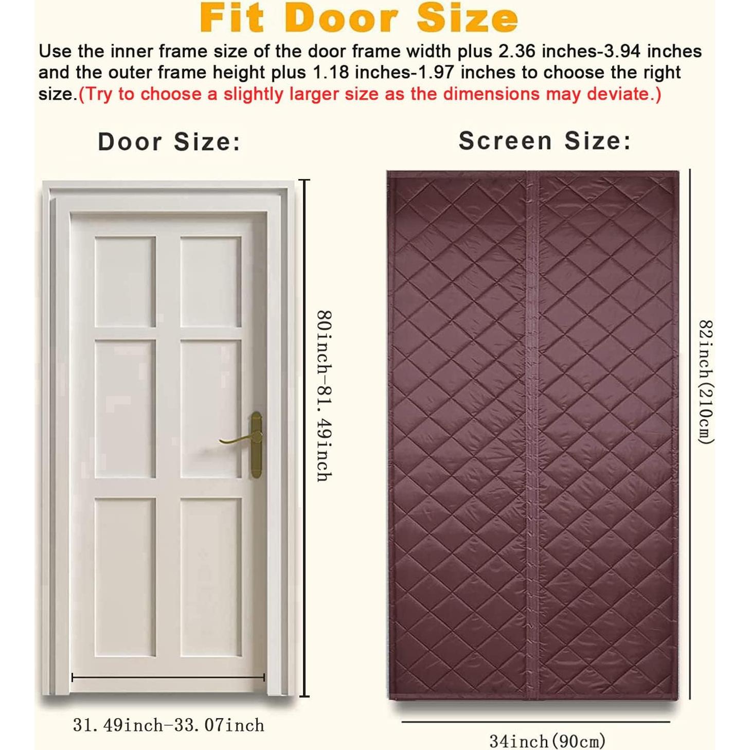 Cortina de Puerta Aislante Magnética Figermoon 81x203 cm