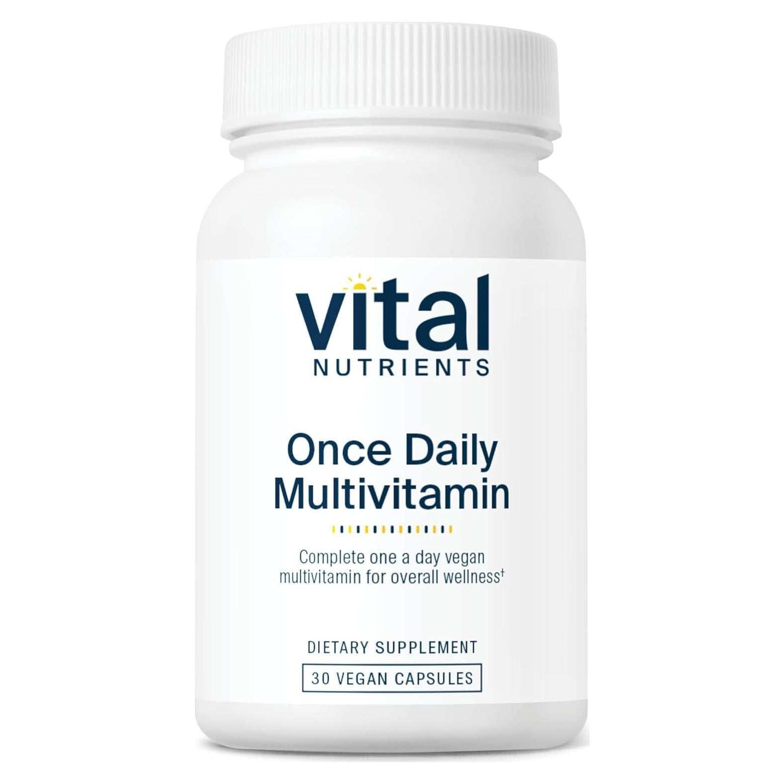 Multivitamínico Vegano Vital Nutrients 30 Cápsulas - Salud Ocular y Cardiaca