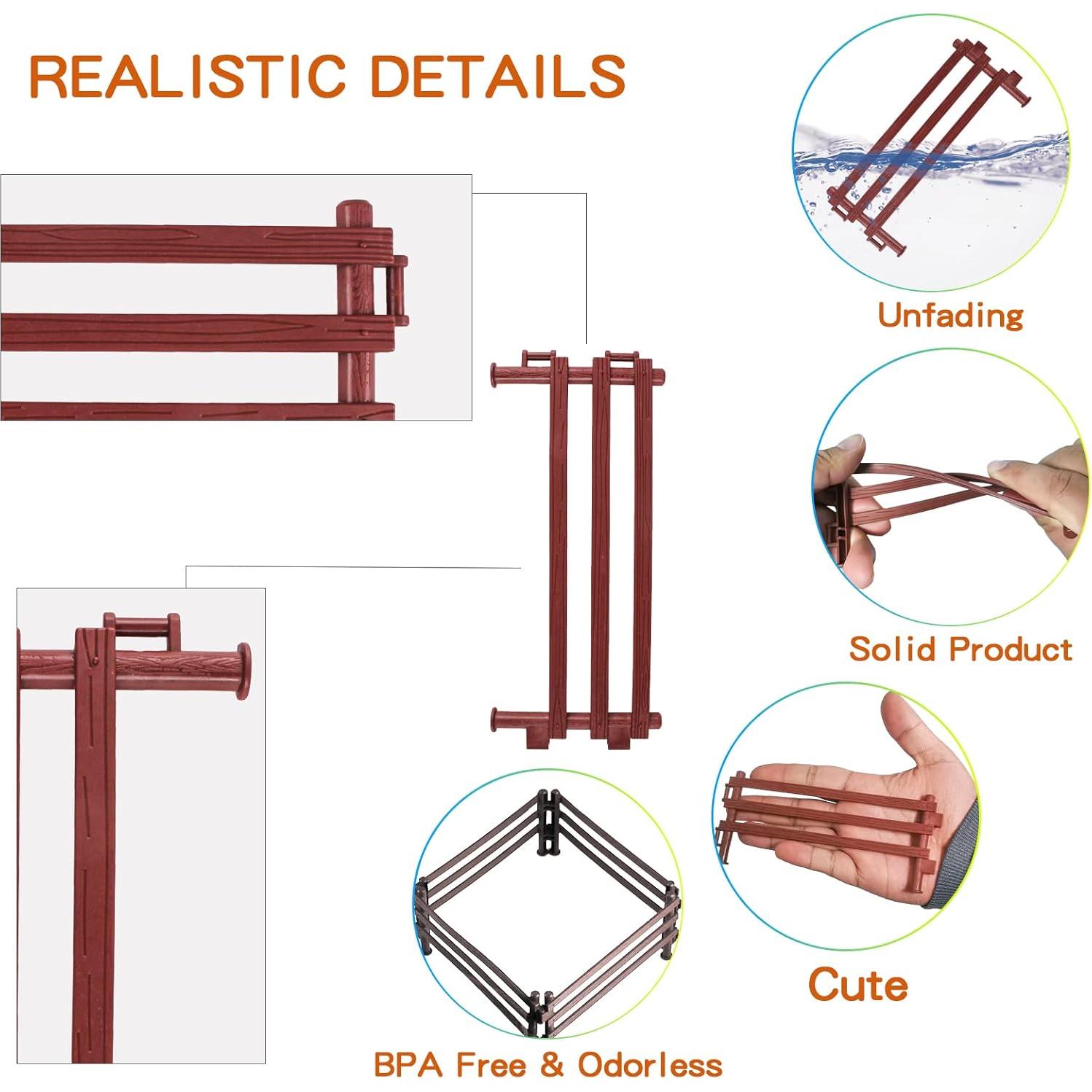 Juego de Cerca de Corral de Granja 40PCS LC JoyCre