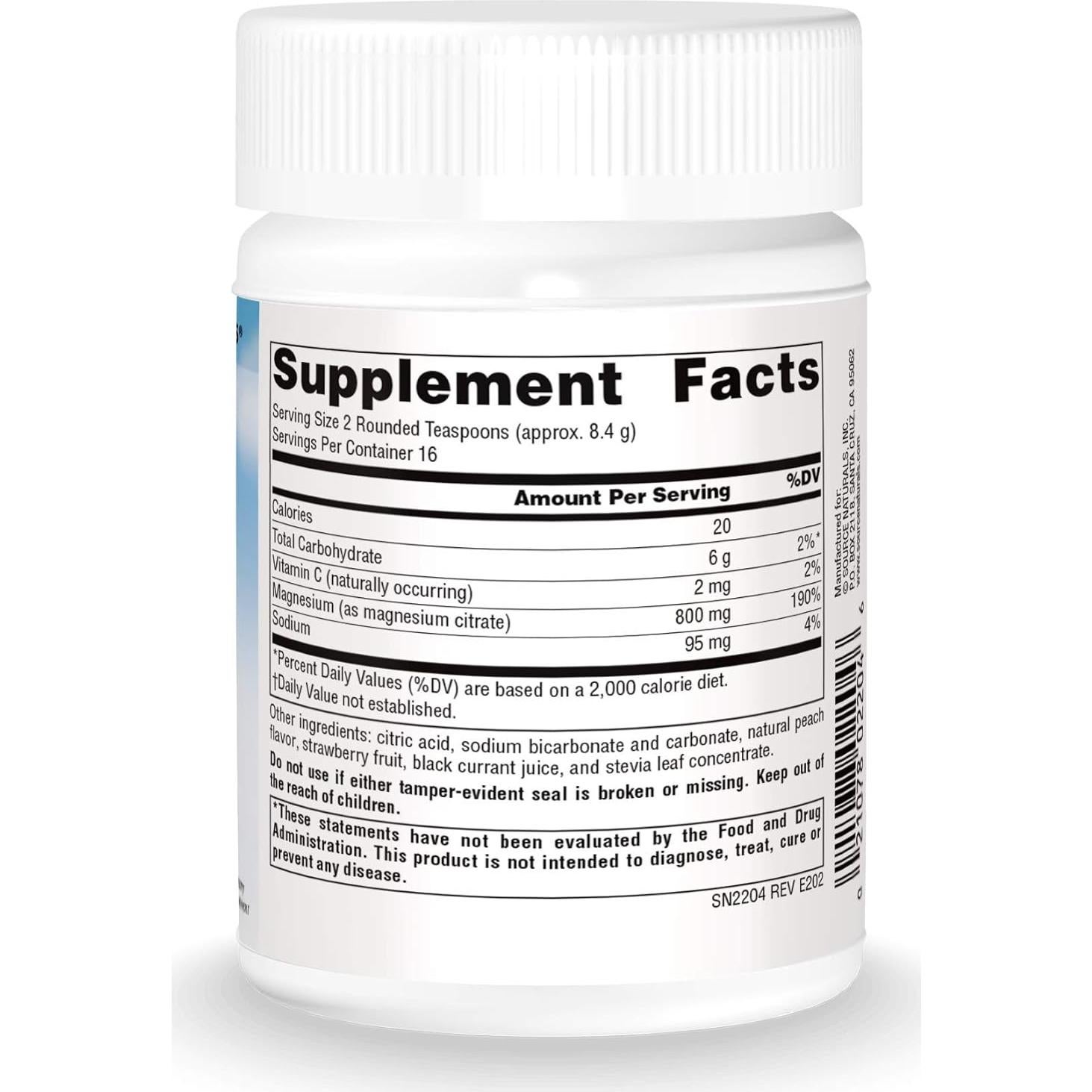 Source Naturals Magnesio Serene 142g Sabor Frutos Rojos