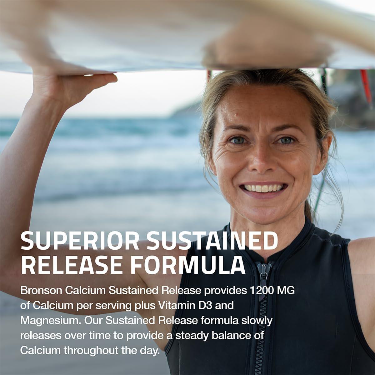 Tabletas de Calcio Bronson 1200 MG con Vitamina D3 1000 IU