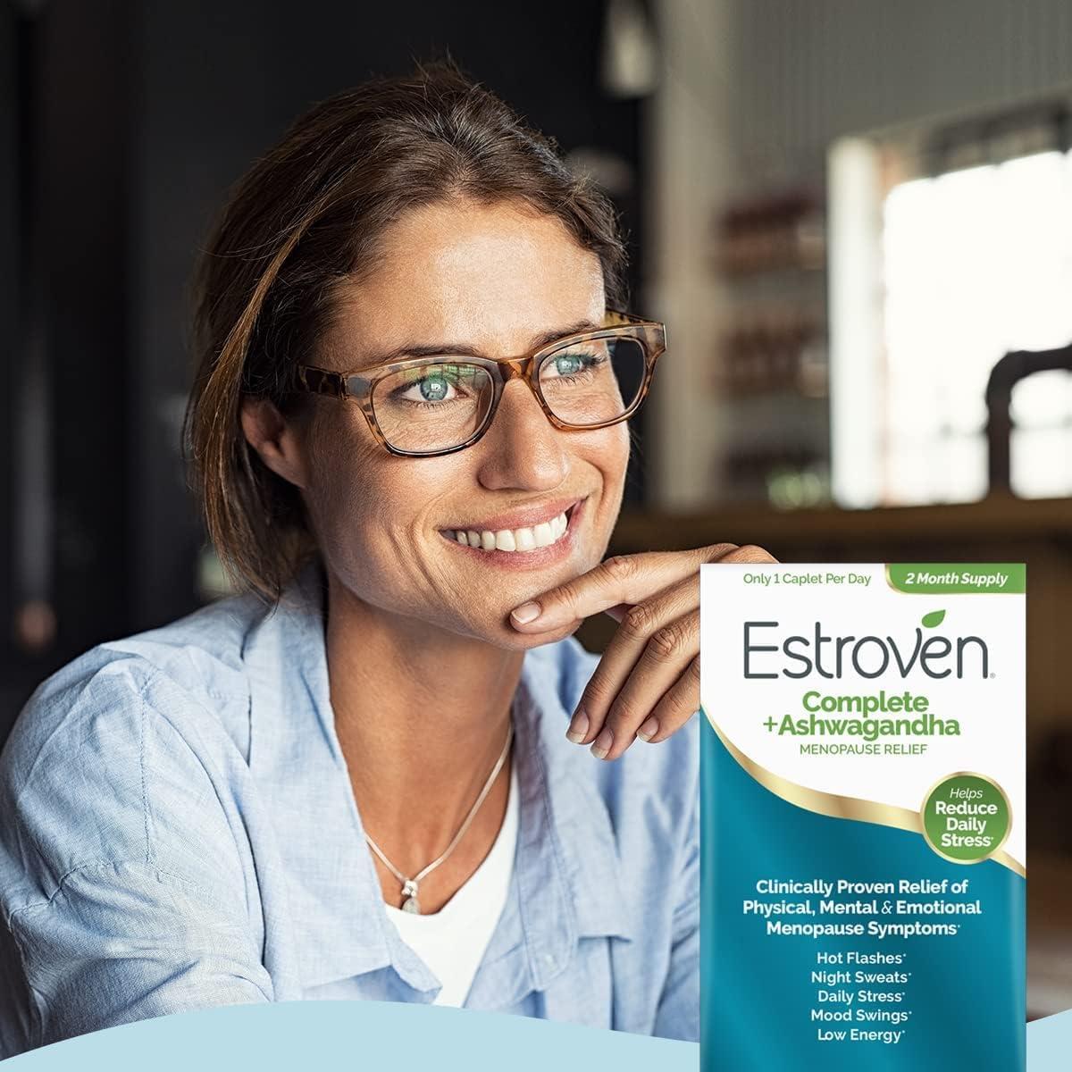 Estroven Completo + Ashwagandha Suplemento Menopausia 60 Comp.