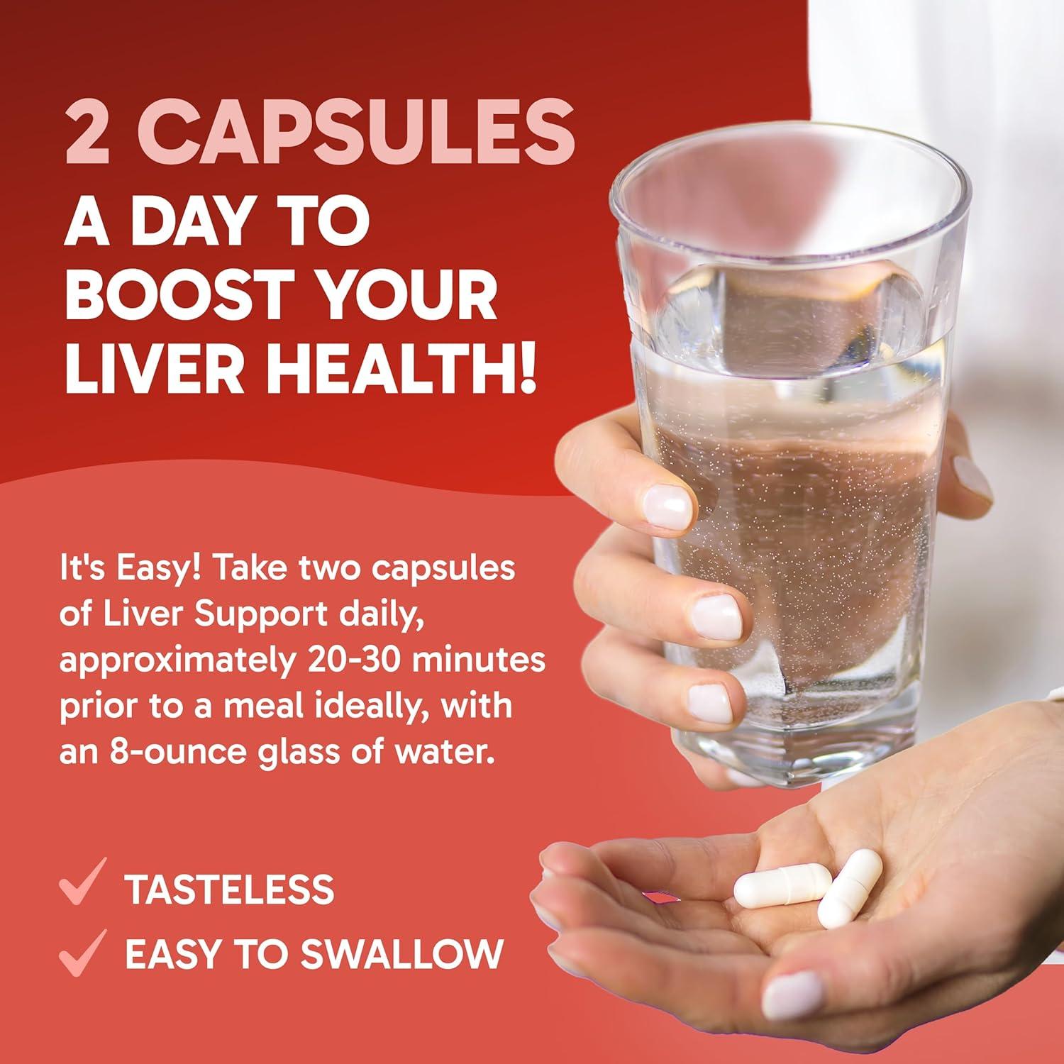 Suplemento Hepático Efectos Clínicos - Cardo Mariano y Zinc - 60 Cápsulas Vegetales