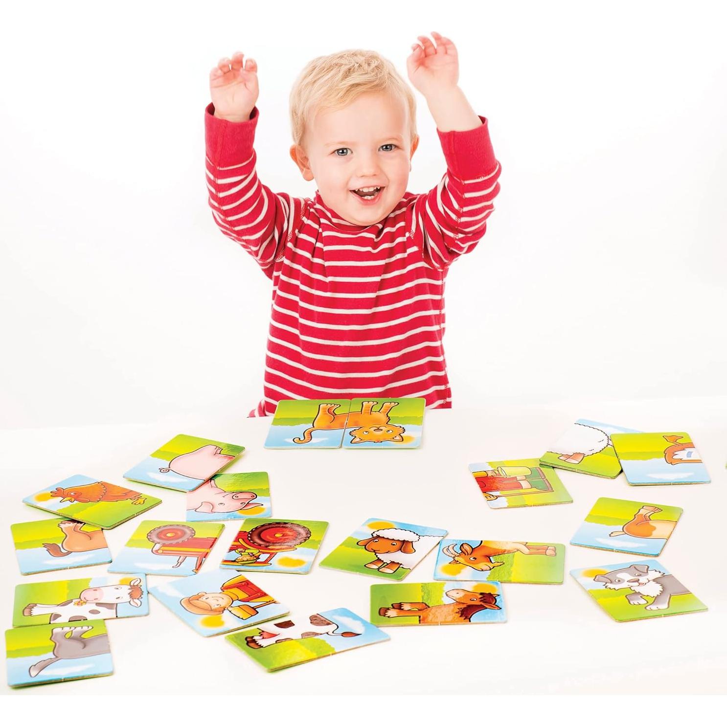 Juego de emparejamiento Moose Cabezas y Colas Granja 12 pares