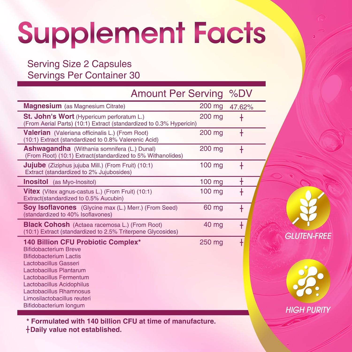 Suplemento Menopausia BIKAYALUE 60 Cápsulas 18 en 1 Probioticos