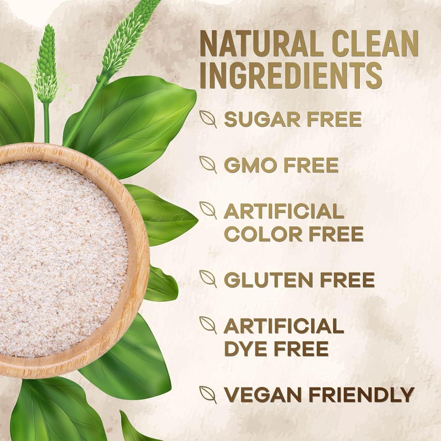 Cápsulas de fibra de cáscara de psyllium 1500mg Health Nutrition