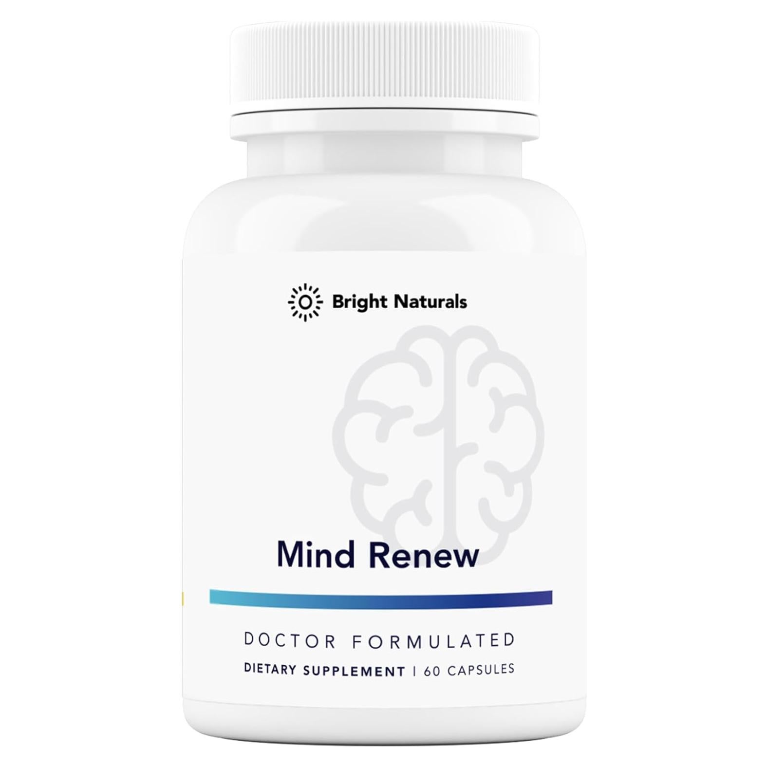 Mind Renew Suplemento Cerebral Bright Naturals 60 Cápsulas