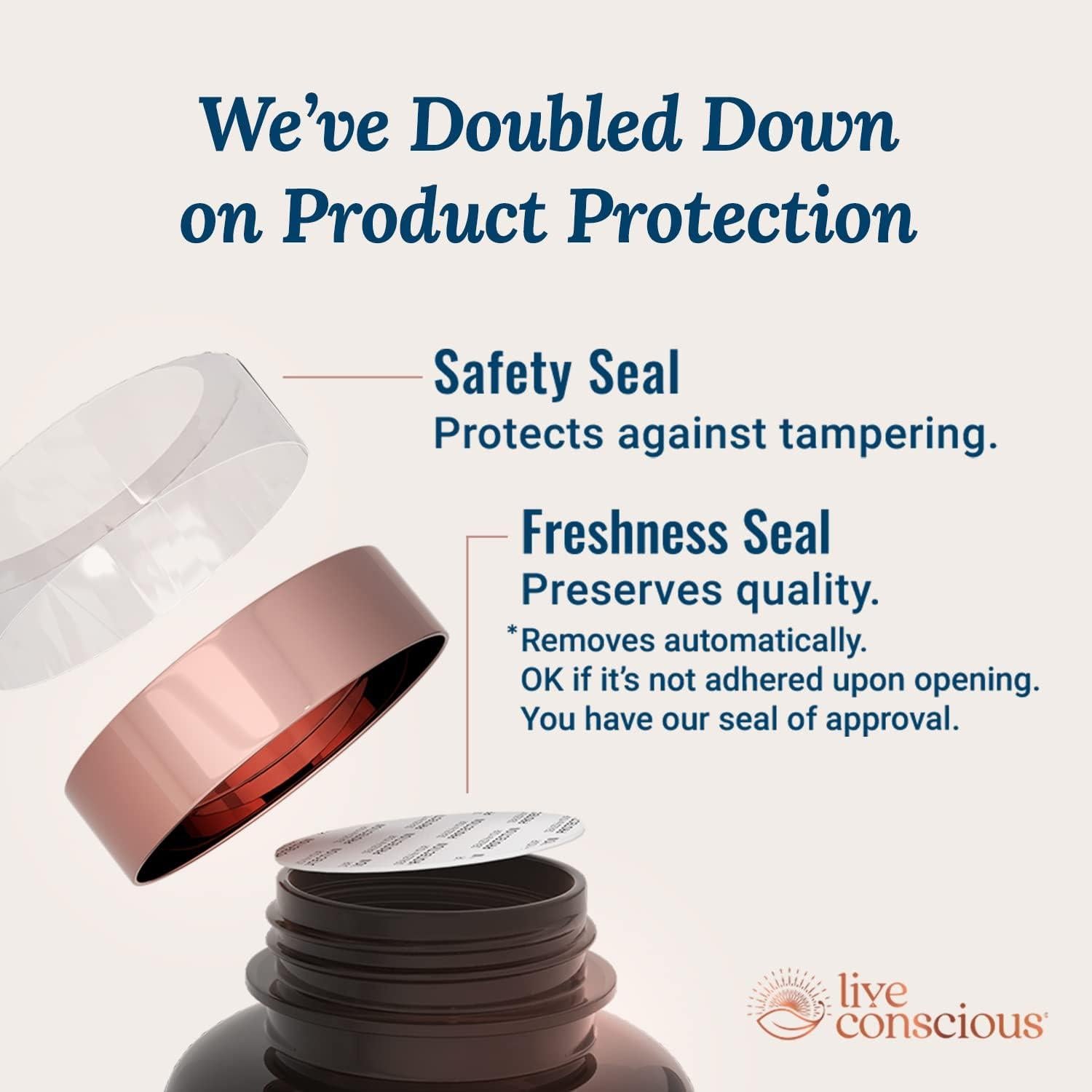 Suplemento Ashwagandha KSM-66 Live Conscious 60 Cápsulas