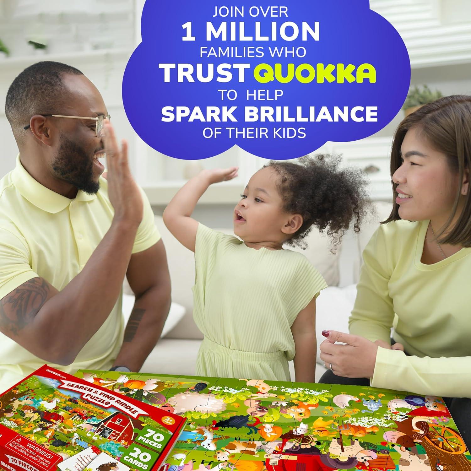 Puzzle Quokka Granja 70 Piezas para Niños 4 a 8 Años