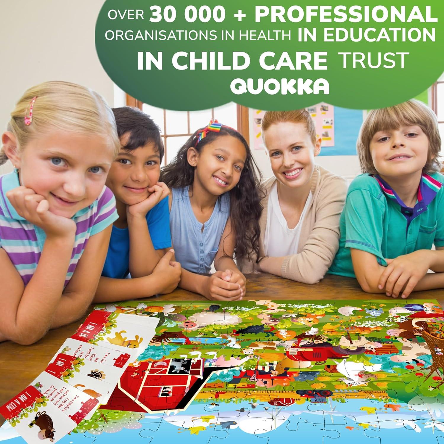 Puzzle Quokka Granja 70 Piezas para Niños 4 a 8 Años