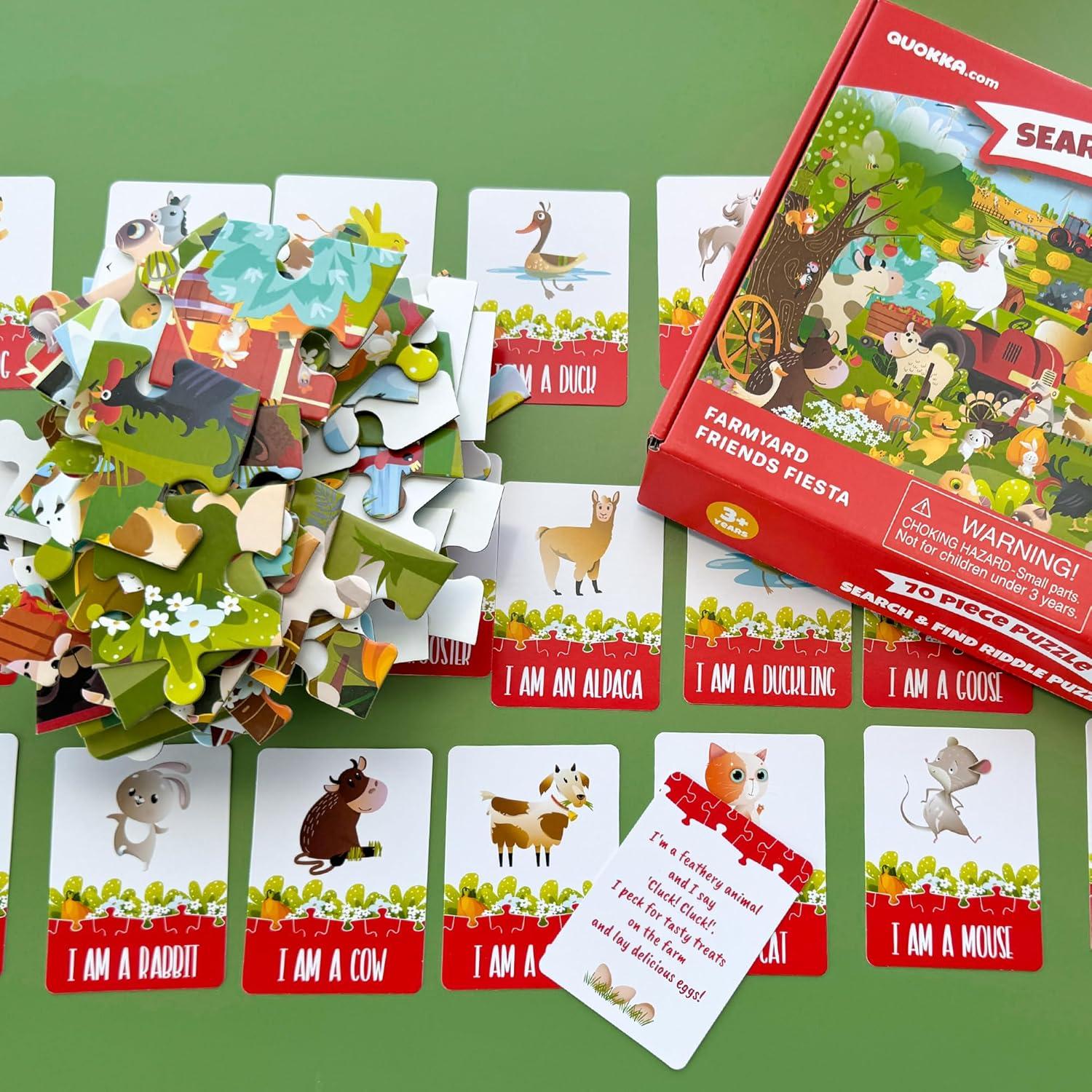 Puzzle Quokka Granja 70 Piezas para Niños 4 a 8 Años