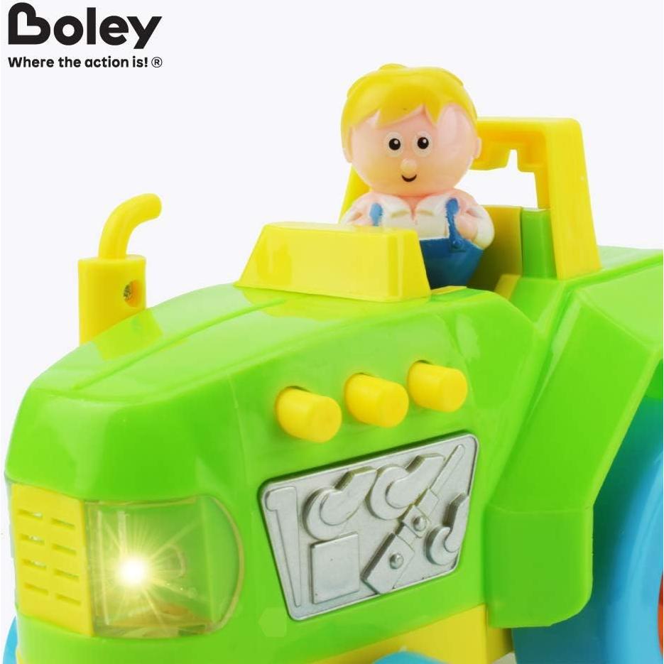 Juego de Granja Boley - Tractor Verde y Animales 6 Piezas