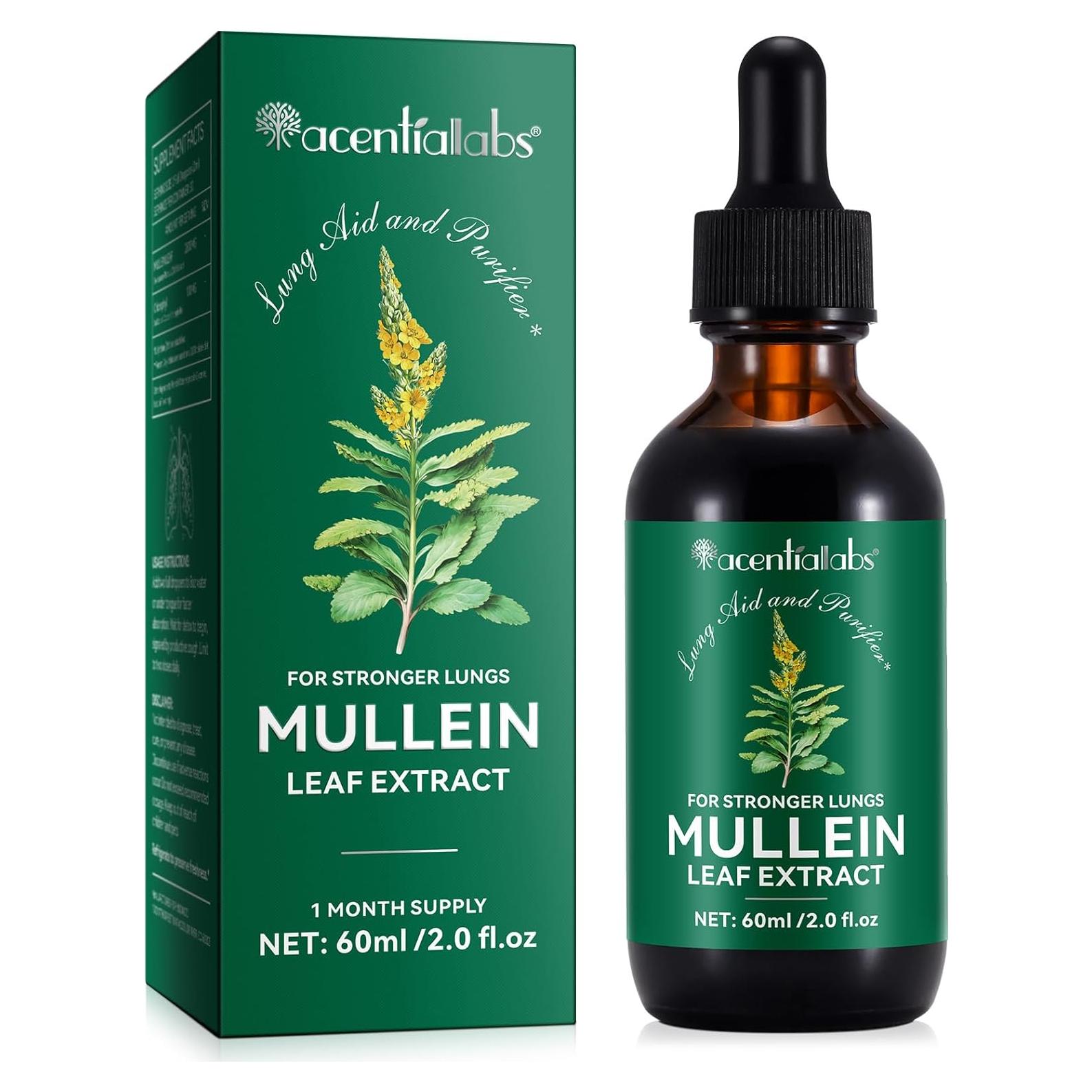 Gotas de Mullein 59.15 ml - Suplemento Natural Respiratorio