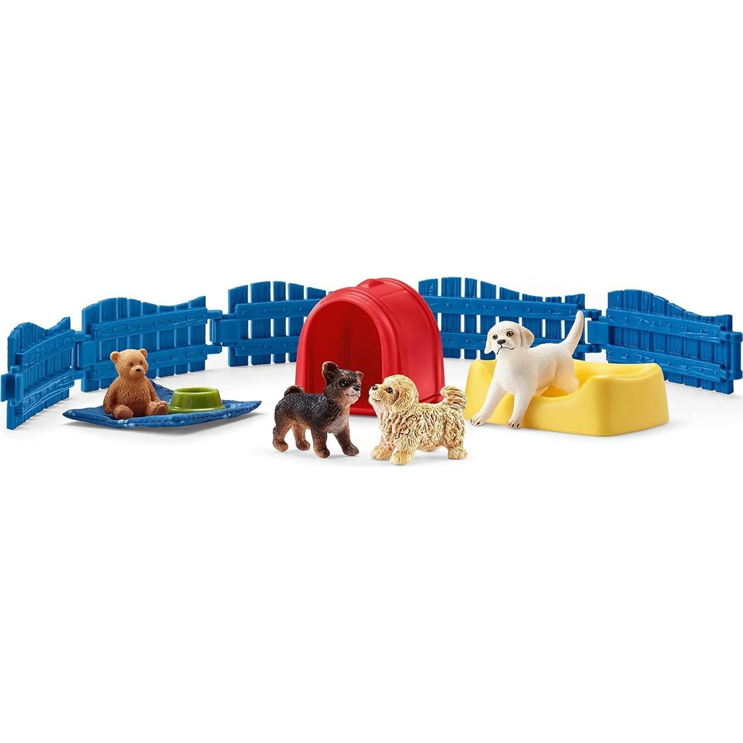 Juego de Corral de Cachorros Schleich 13 Piezas Educativo