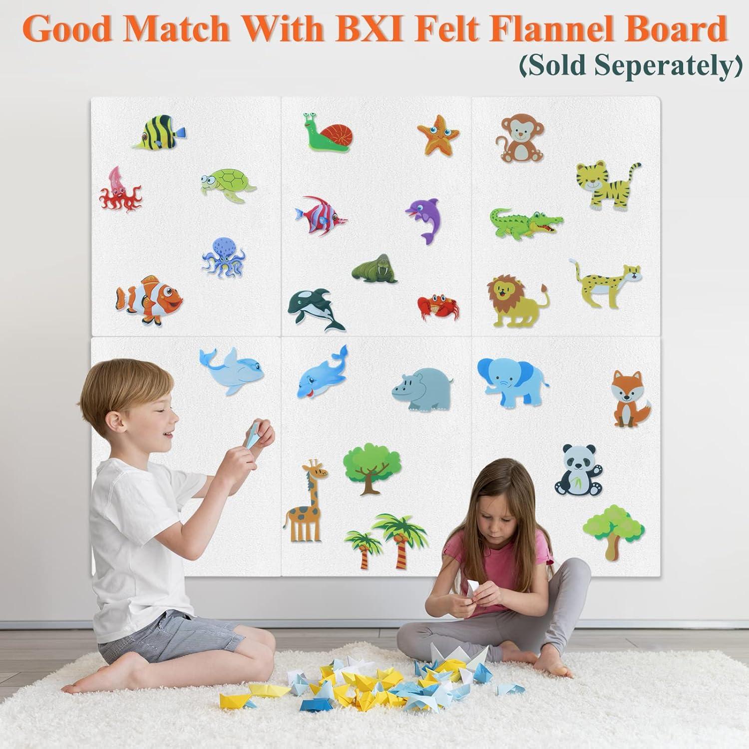 Conjunto de 17 Figuras de Animales en Fieltro BXI