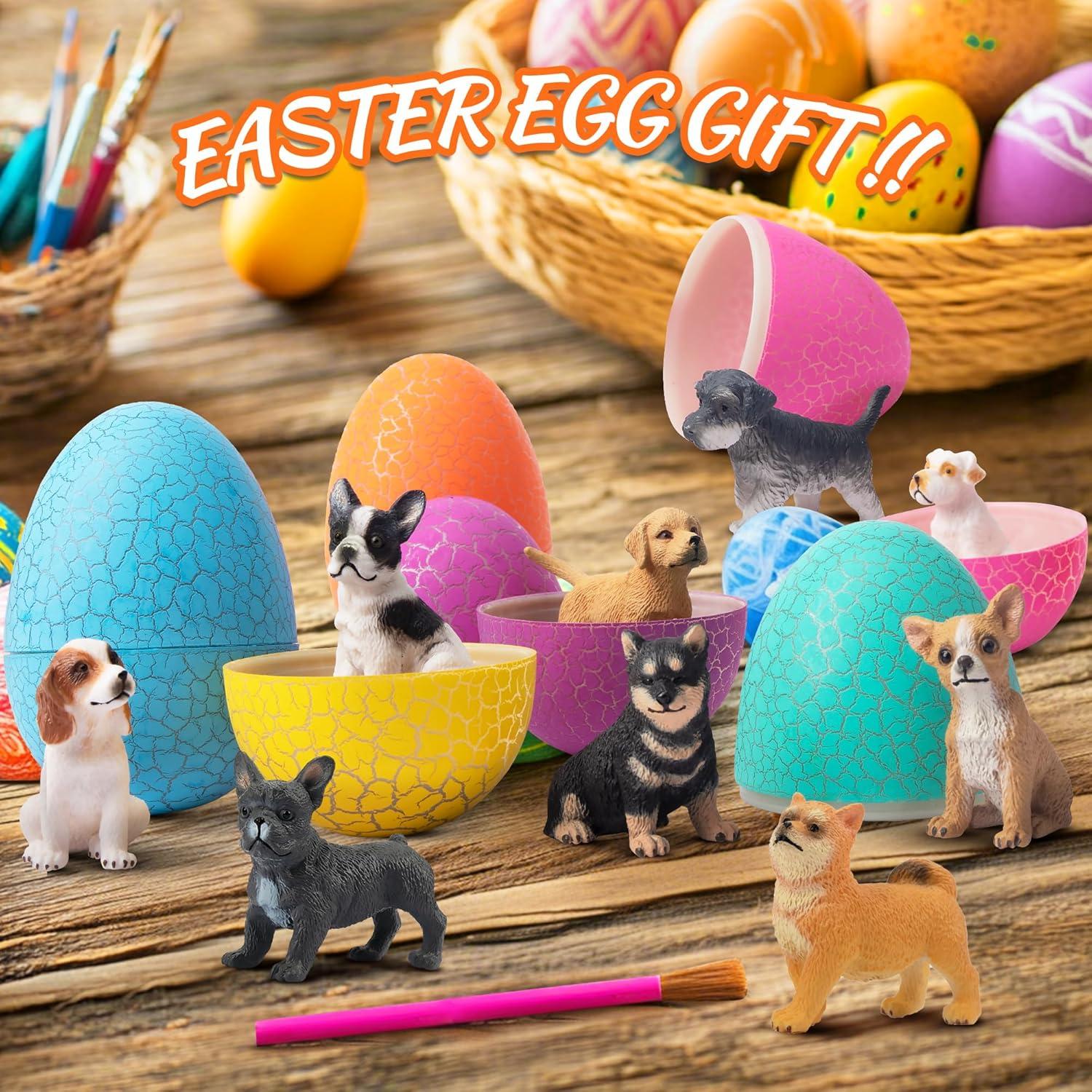 Toymany 12 Figuras de Perros de Plástico Realistas