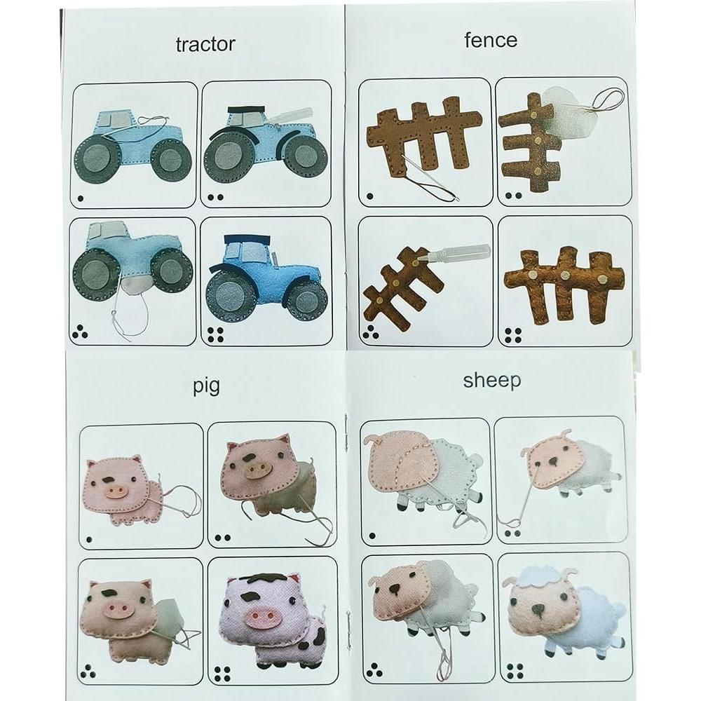 Kit de Costura de Fieltro MOVEBO para Niños 6-12 Años