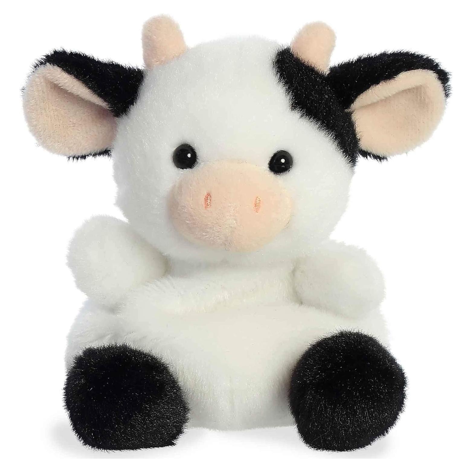 Peluche Sweetie Cow Aurora Palm Pals - 12,7 cm - Blanco