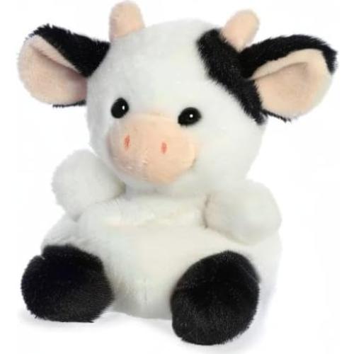 Peluche Sweetie Cow Aurora Palm Pals - 12,7 cm - Blanco