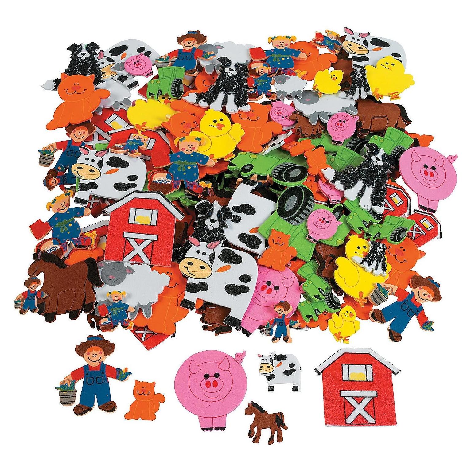 Formas de Espuma Campestre Fun Express 500 Piezas Manualidades