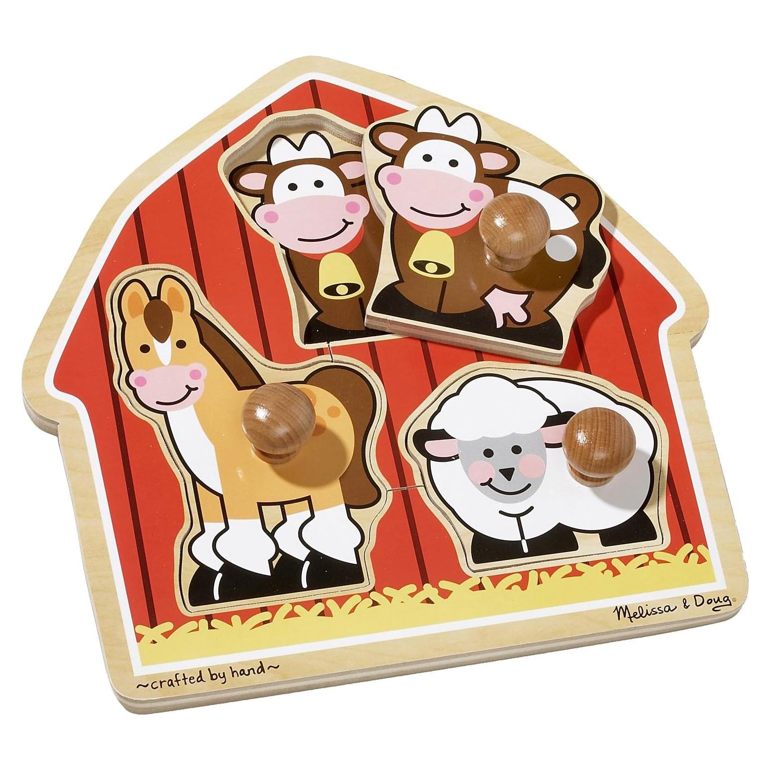 Rompecabezas de Madera Jumbo Melissa & Doug Animales Granja