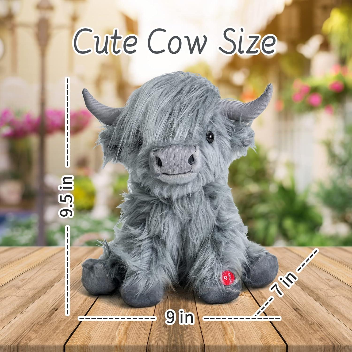 Peluche de Vaca Tonpect 25 cm con Sonido de Mugido
