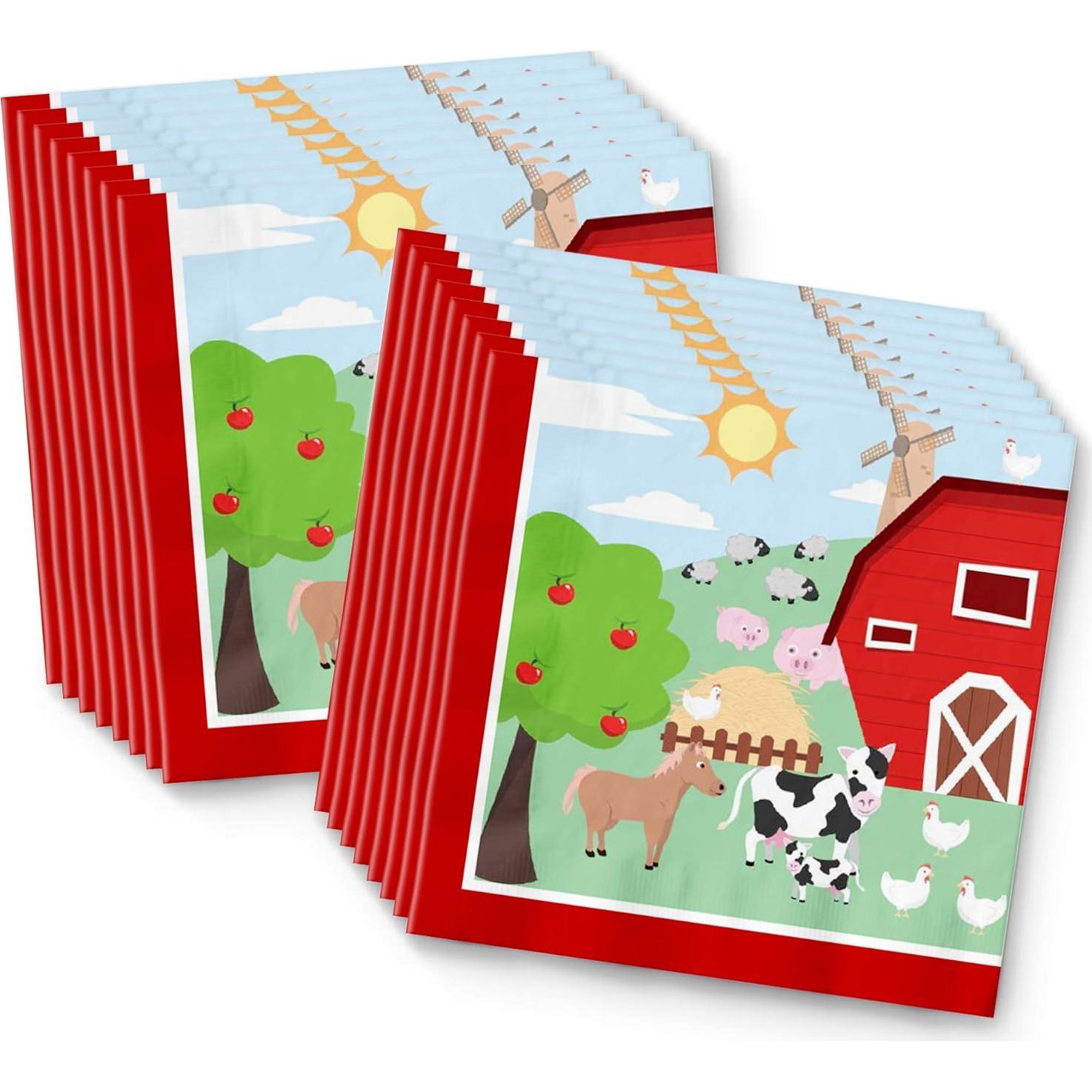 Suministros Fiesta Cumpleaños Animales Granja Birthday Galore