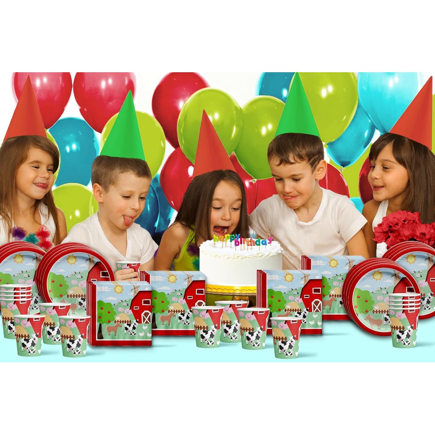 Suministros Fiesta Cumpleaños Animales Granja Birthday Galore