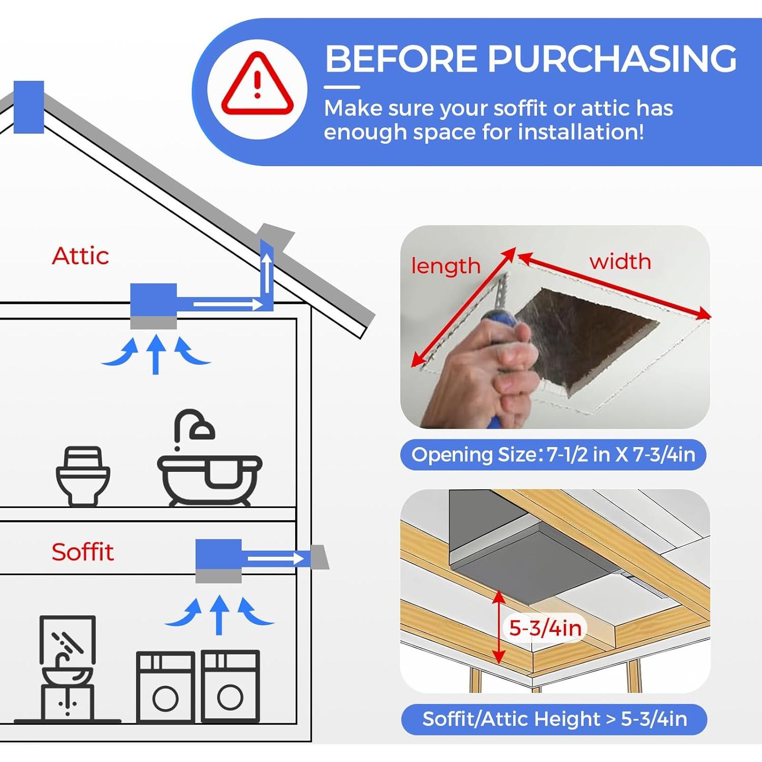 Ventilador de Baño Akicon Redondo con Luz LED 15W 1000lm