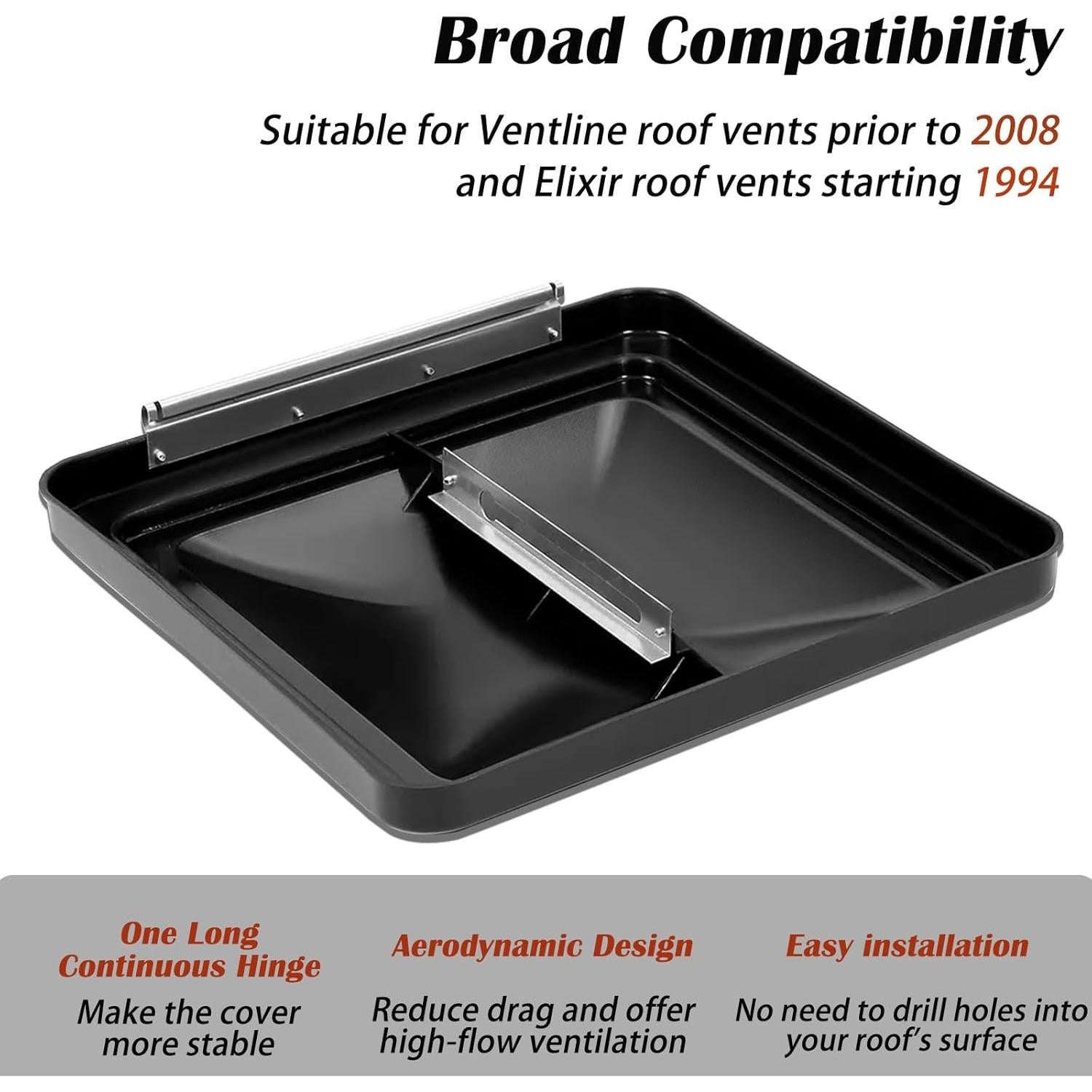Paquete de 2 Cubiertas de Ventilación de Techo Caqeg 35.56 cm