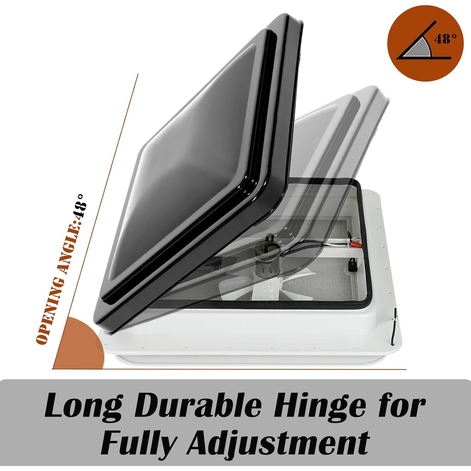 Paquete de 2 Cubiertas de Ventilación de Techo Caqeg 35.56 cm