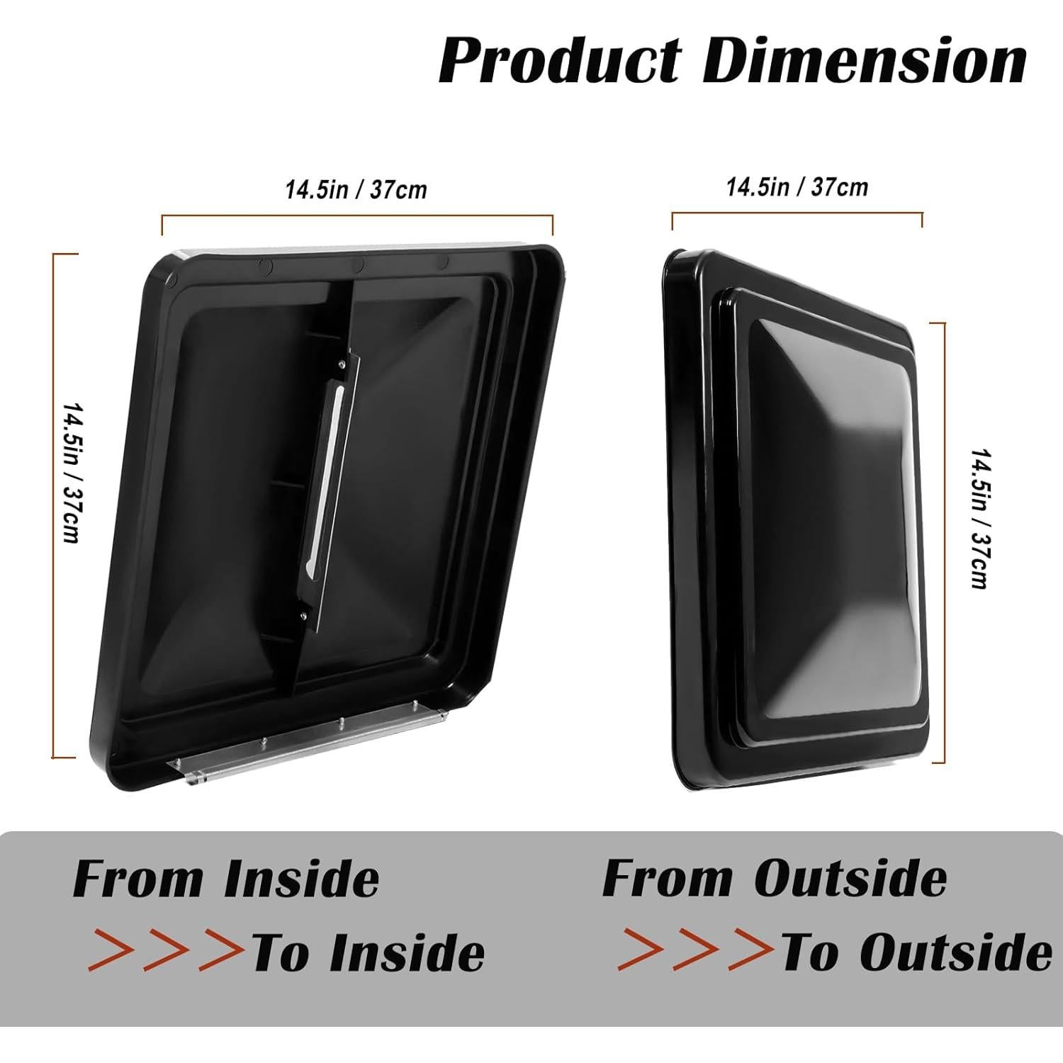 Paquete de 2 Cubiertas de Ventilación de Techo Caqeg 35.56 cm