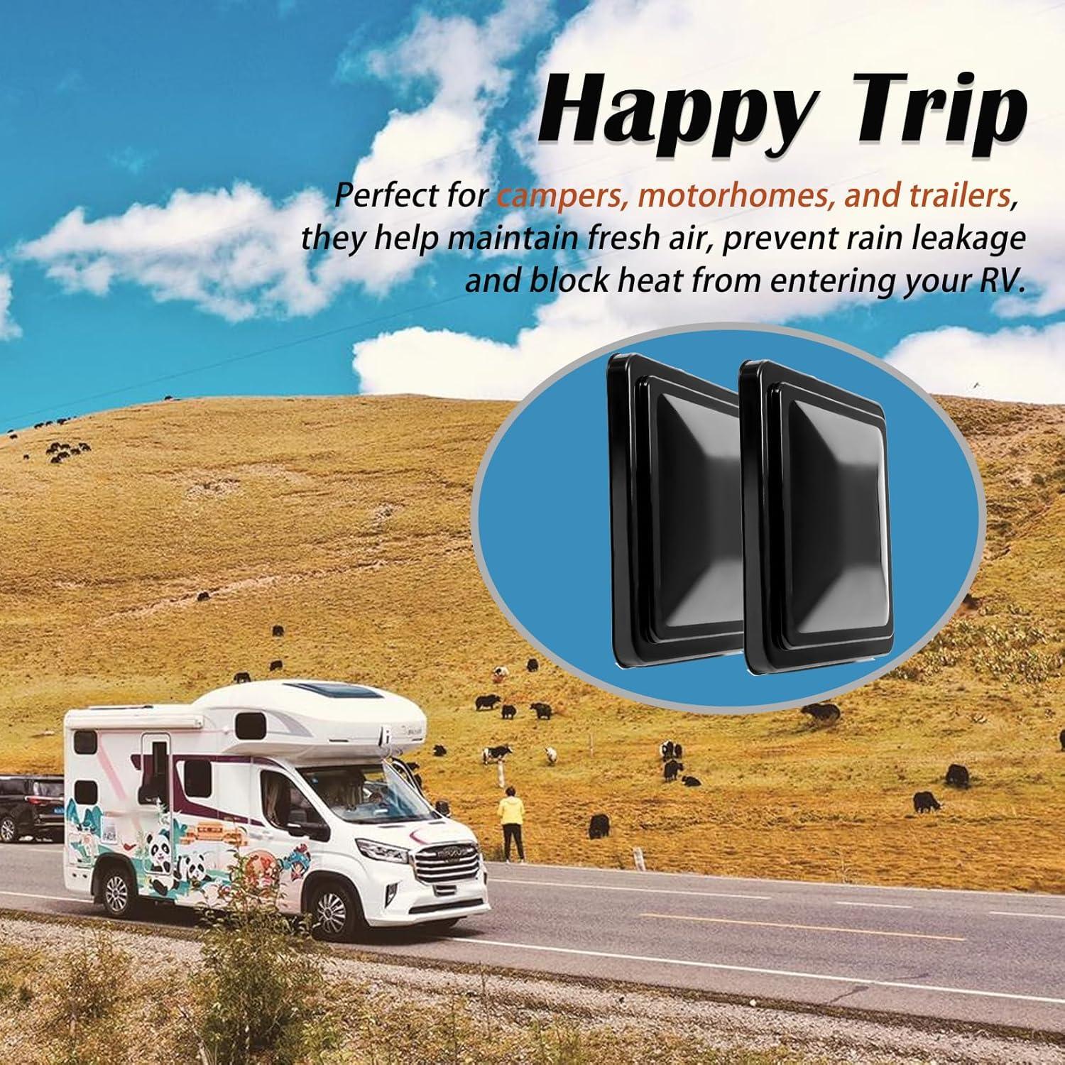 Paquete de 2 Cubiertas de Ventilación de Techo Caqeg 35.56 cm