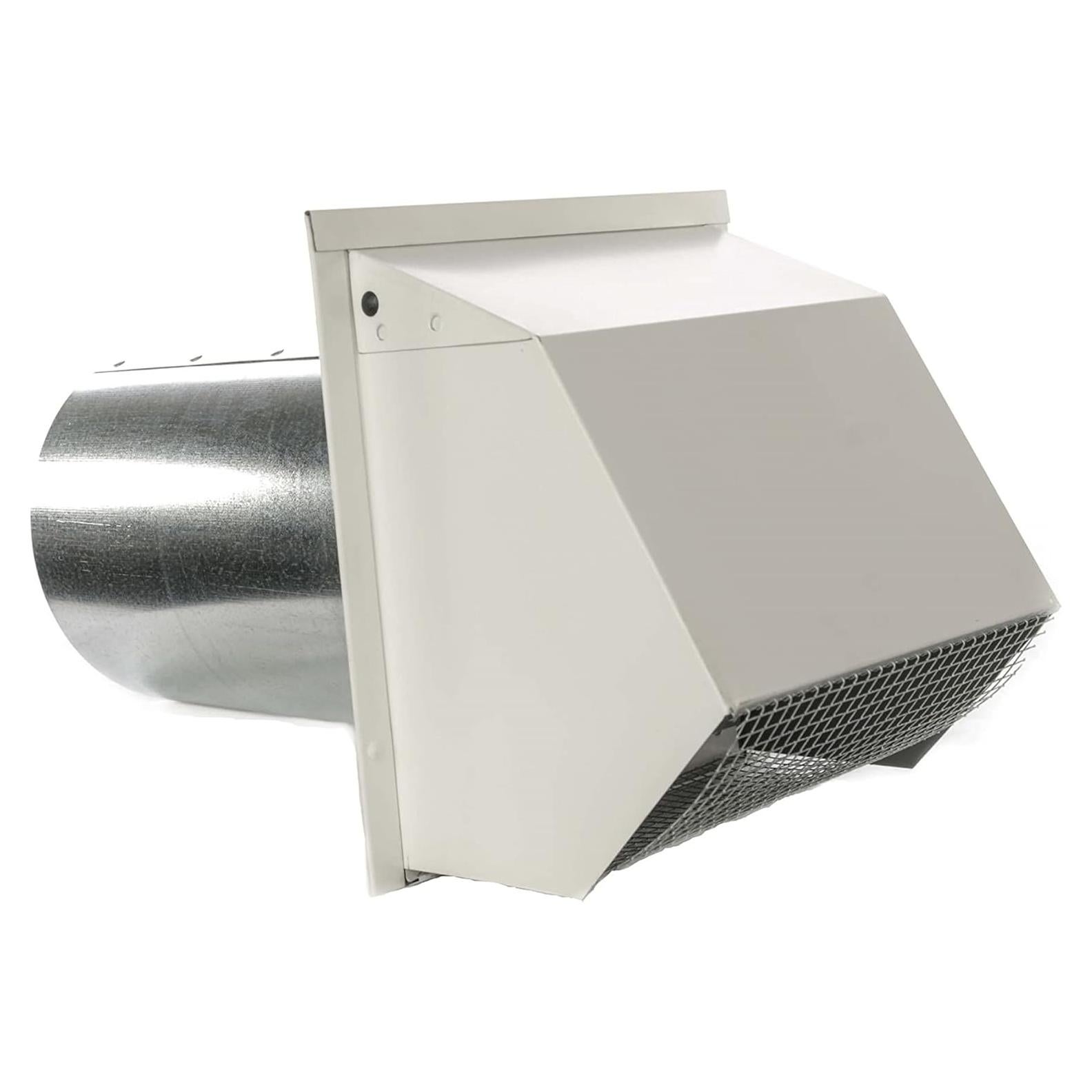 Rejilla de Pared con Capucha Roofing Direct 10.16 cm Blanco