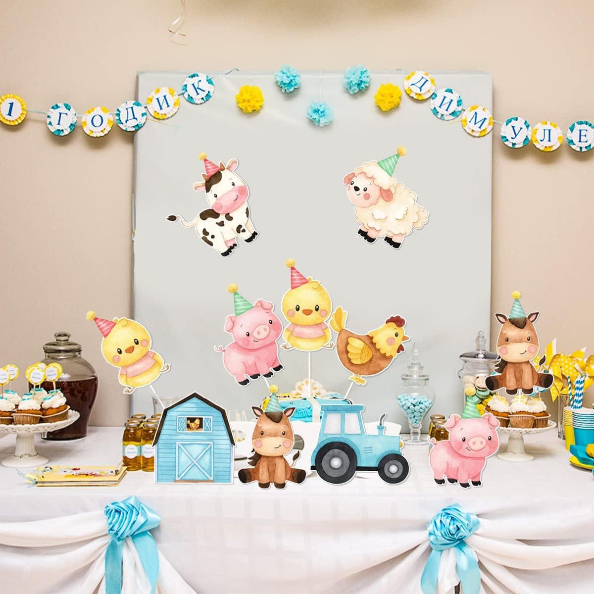 Adornos de Mesa de Animales de Granja Kreatwow 24 Piezas