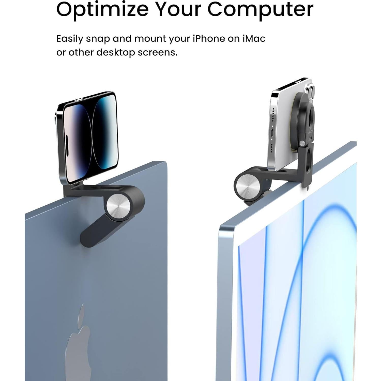 Soporte de Cámara de Continuidad SODI para iPhone 12-16 y Mac