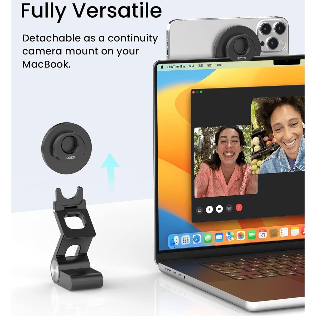 Soporte de Cámara de Continuidad SODI para iPhone 12-16 y Mac