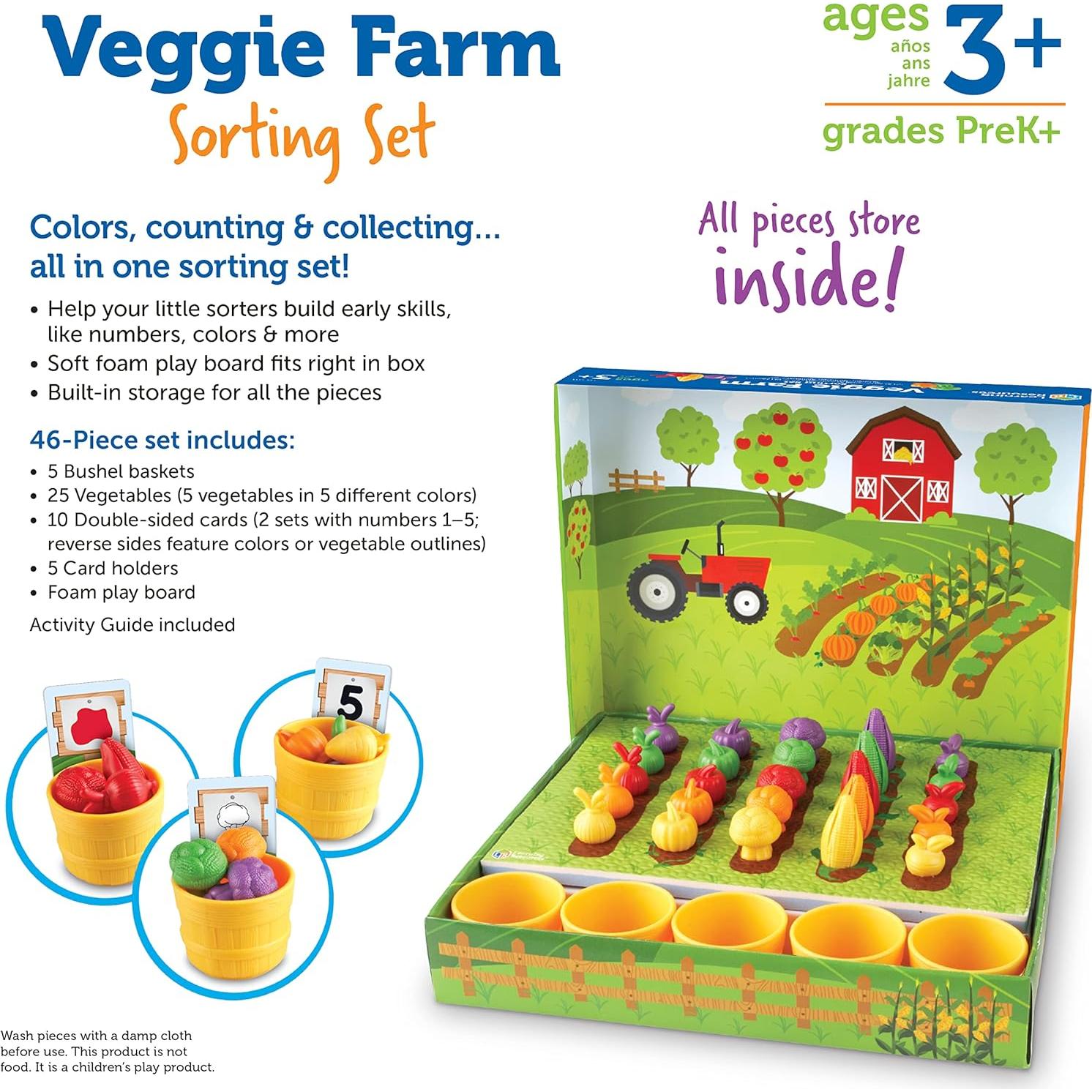 Juego de Clasificación de Verduras Learning Resources - 46 Piezas