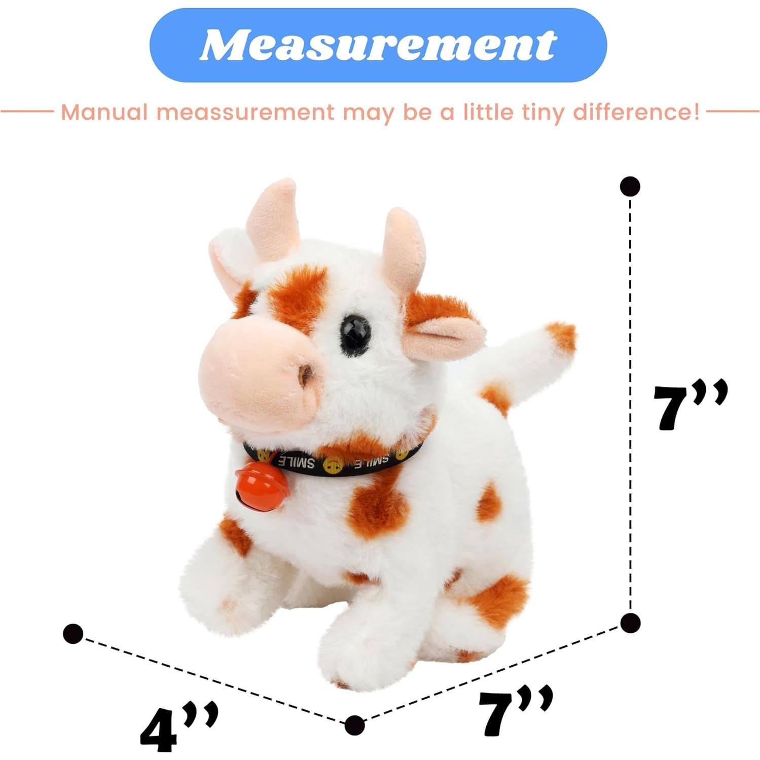 Juguete Interactivo Vaca Hopearl 17.78 cm con Sonidos