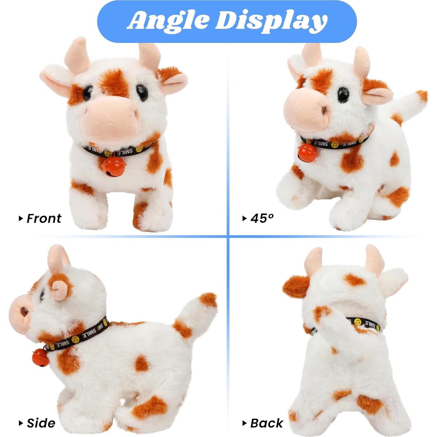 Juguete Interactivo Vaca Hopearl 17.78 cm con Sonidos