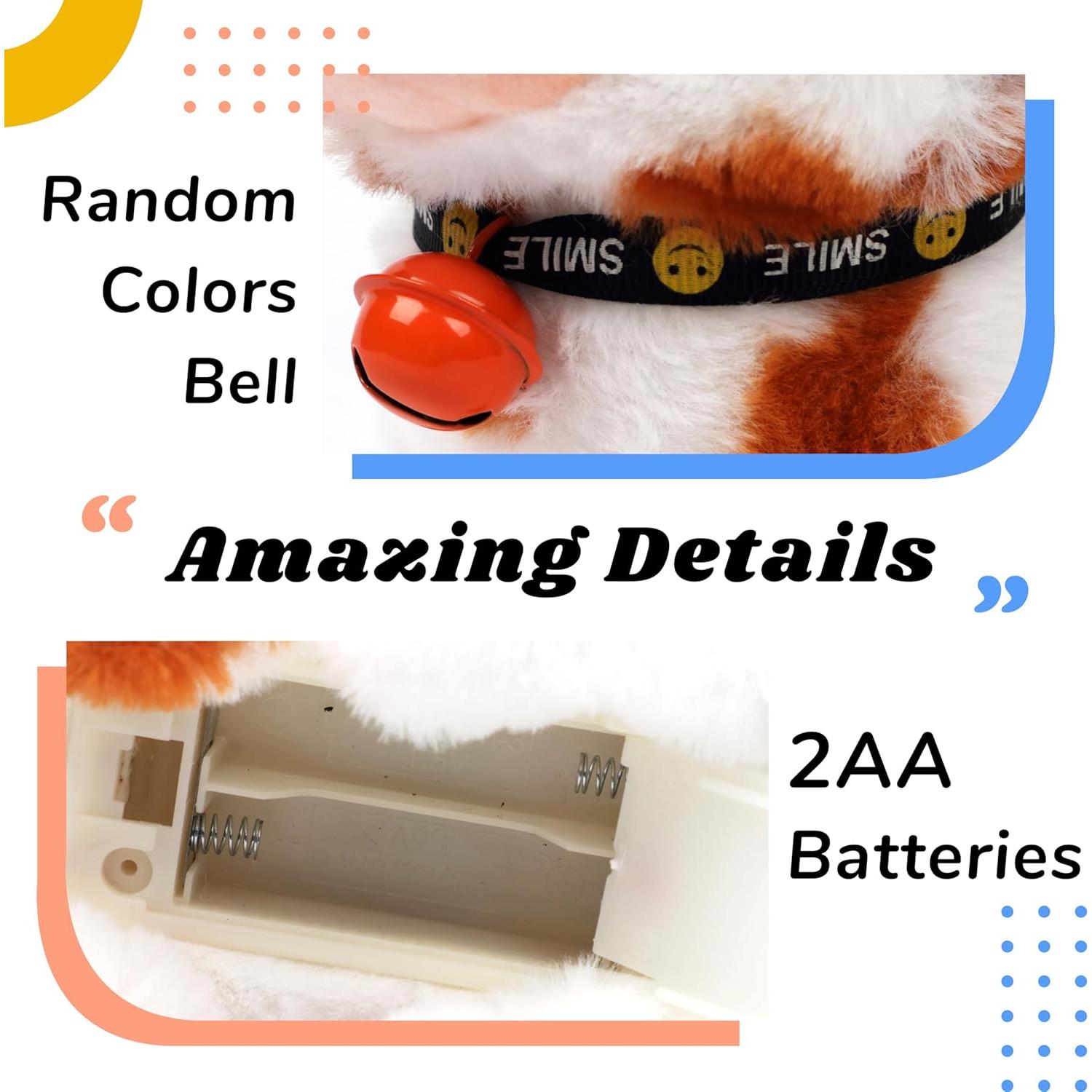 Juguete Interactivo Vaca Hopearl 17.78 cm con Sonidos