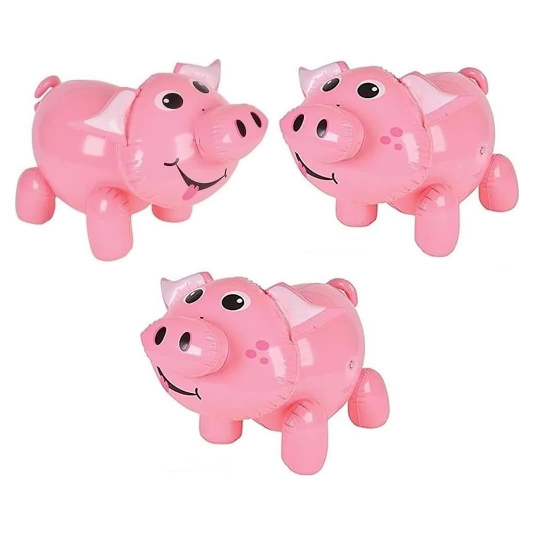 Cerdos Inflables HAPPY DEALS 60 cm Paquete de 3 Fiesta