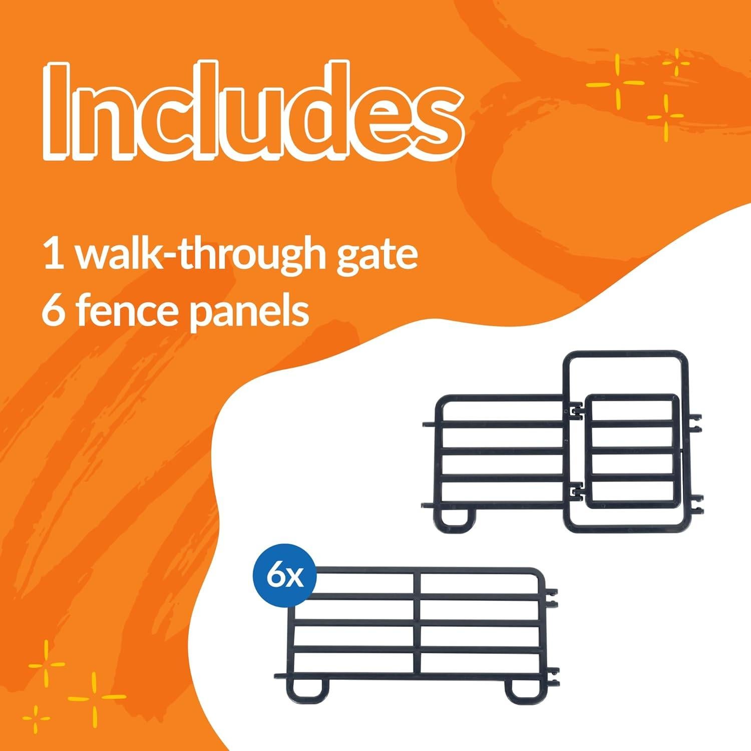 Conjunto de Paneles de Cerca de Corral Big Country Toys 7 Piezas