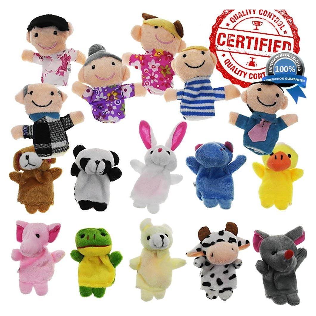 Juego de Marionetas de Dedo HavnaBall - 16 Piezas para Niños