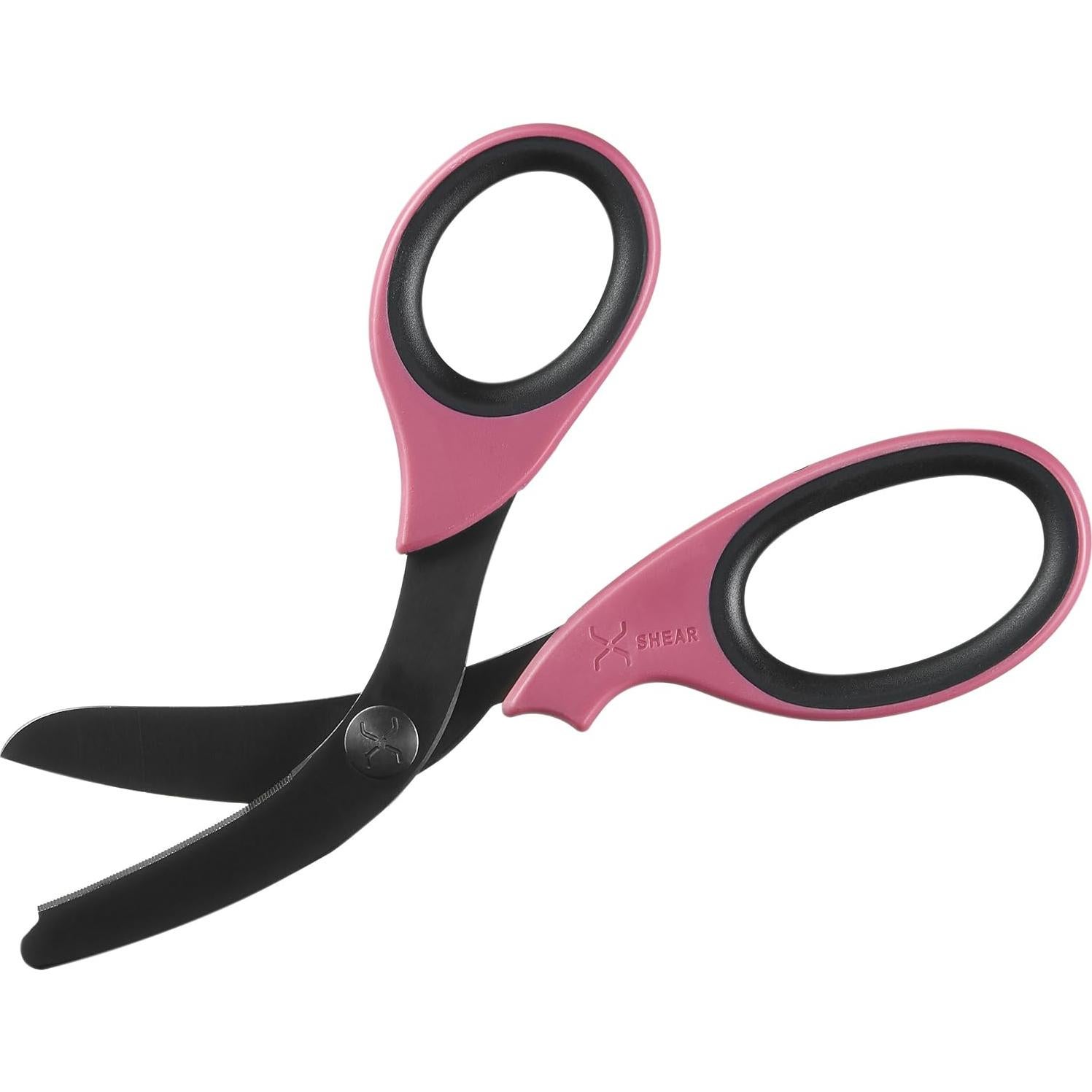 Tijeras de Trauma XShear 7.5" Rosa/Negro - Acero Inoxidable