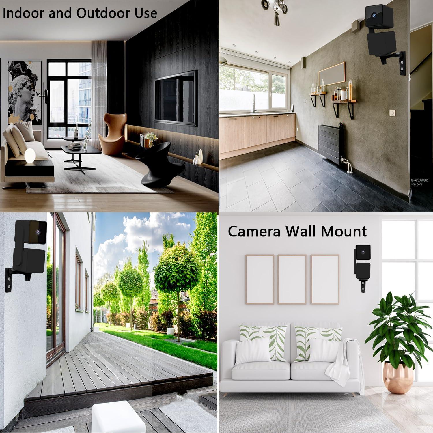 Soporte de Pared para Cámara Tekcam Ajustable 180° Negro - Paquete de 2