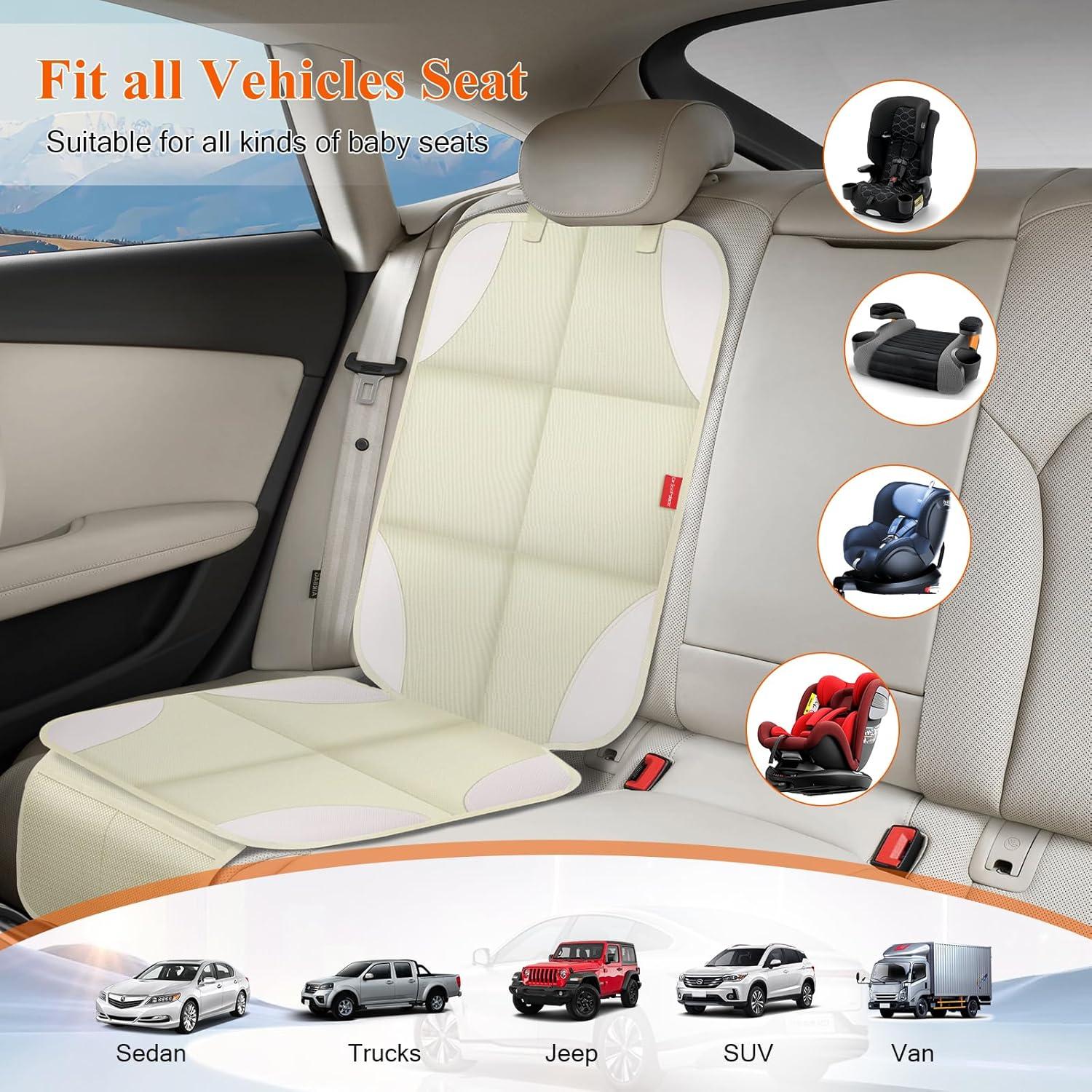 Protector de Asiento de Coche OCCKAI Beige Universal Impermeable